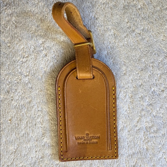 Vintage Louis Vuitton Luggage Tag in Vachetta Leather (07D) - Picture 1 of 5